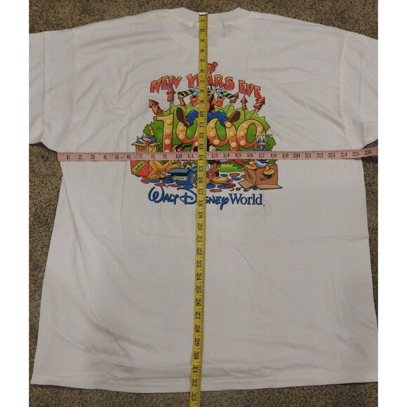 NWT Vintage 1999- 2000 Disney New Year's Eve & Happy New Year T-Shirt XL #1 - Picture 7 of 7